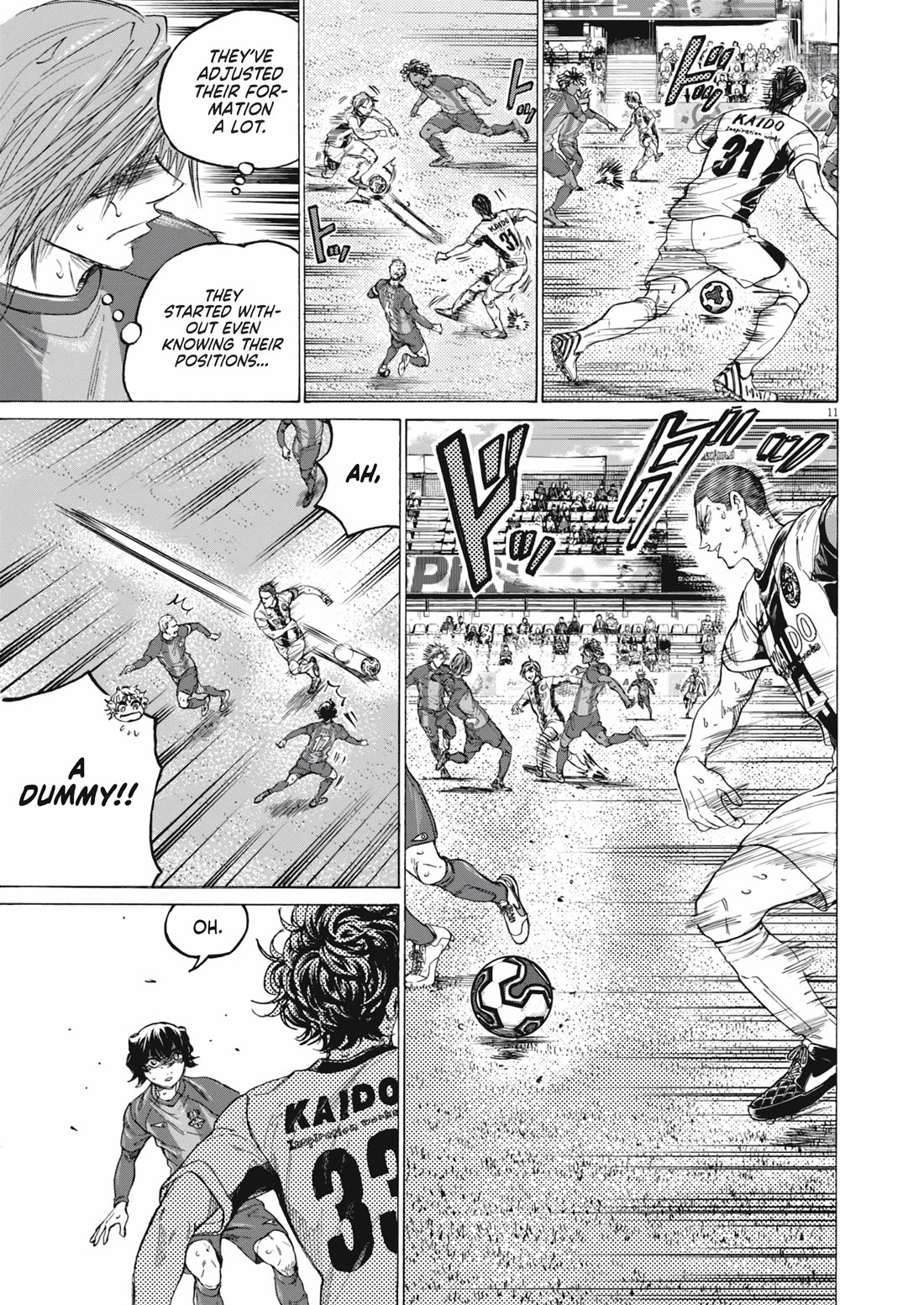 Ao Ashi Chapter 391 page 12 - Chapter 391: Over the Rainbow~Kill the King (1)