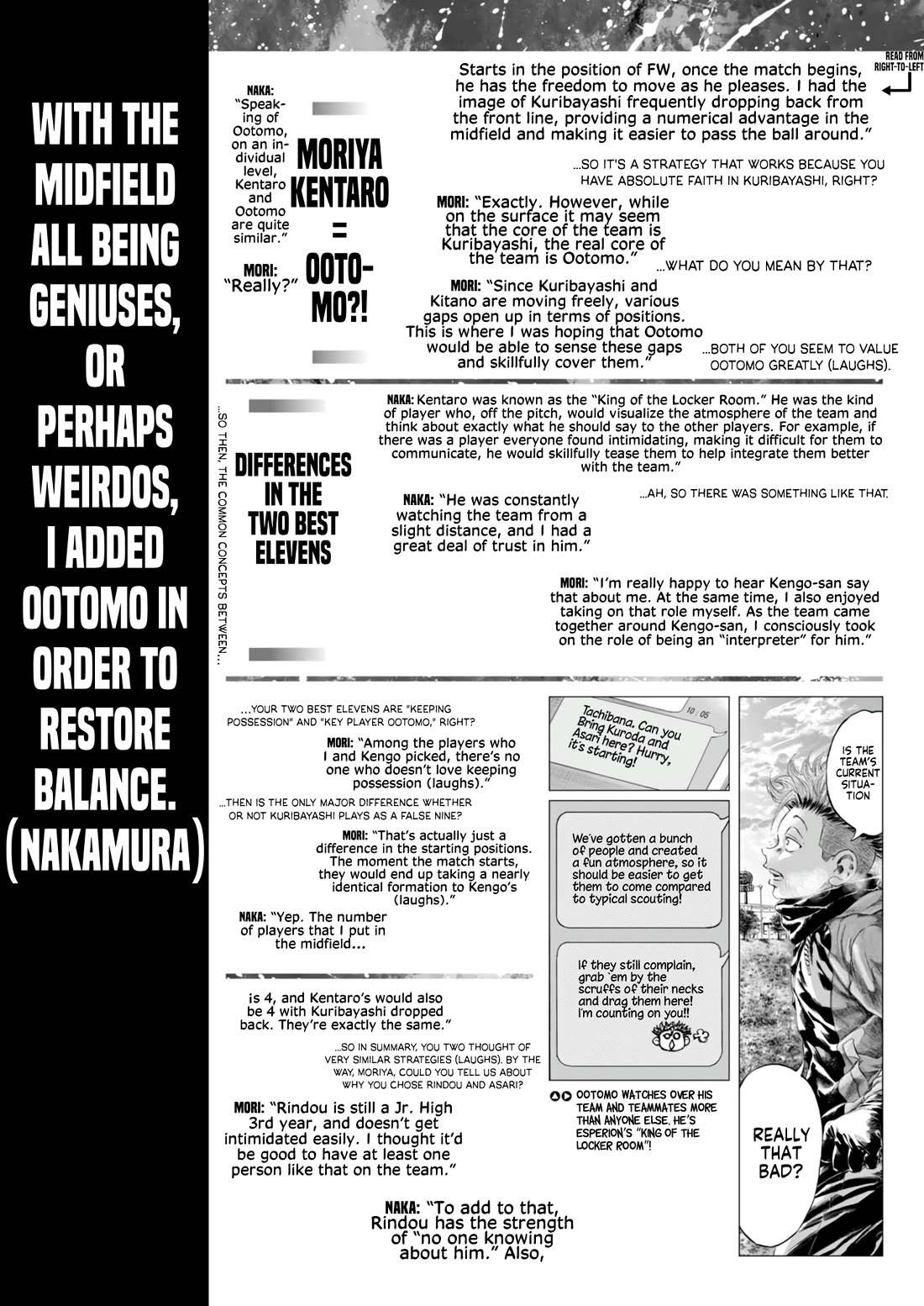 Ao Ashi Chapter 393.5 page 4 - Chapter 393.5: Kengo Nakamura x Kentaro Moriya Best 11 Dialogue Interview