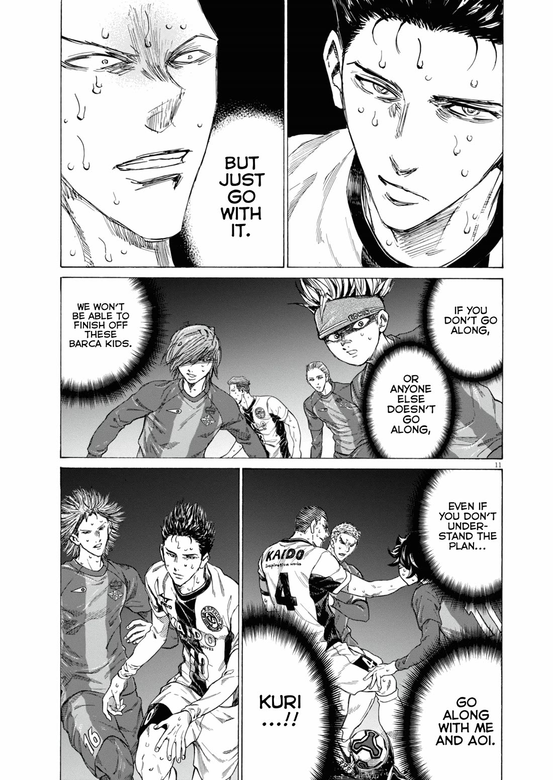 Ao Ashi Chapter 395 page 12 - Chapter 395: Over the Rainbow~Kill the King (5)