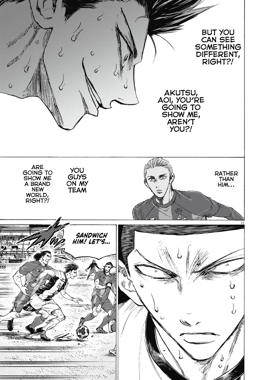 Ao Ashi Chapter 395 page 16 - Chapter 395: Over the Rainbow~Kill the King (5)