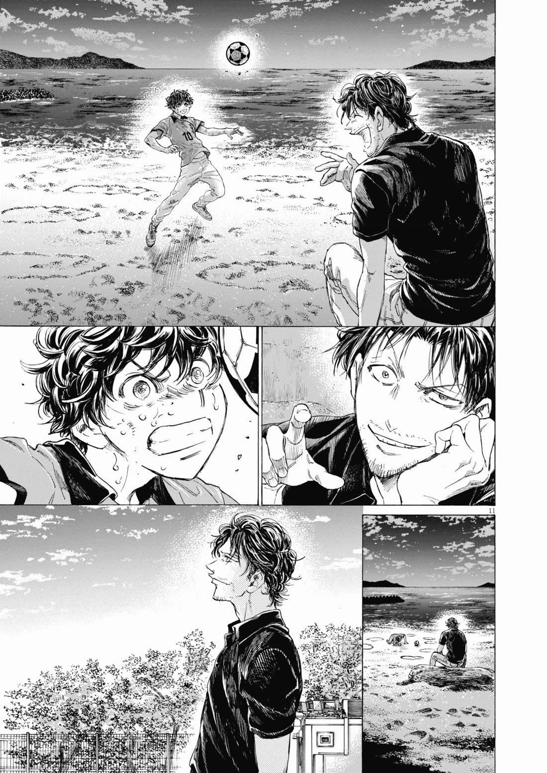 Ao Ashi Chapter 398 page 11 - Chapter 398: Over the Rainbow~Kill the King (8)