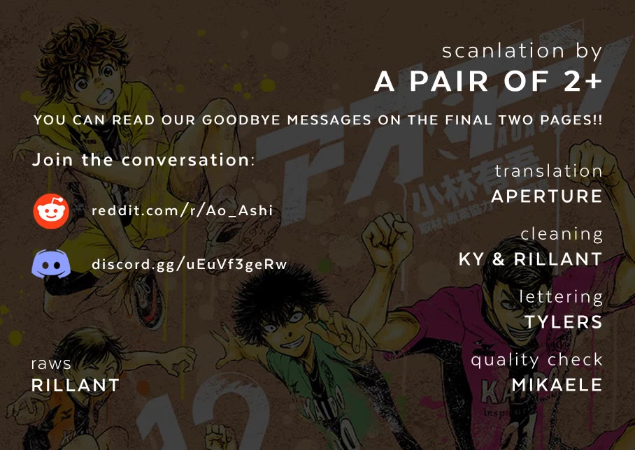Ao Ashi Chapter 410 page 1 - Chapter 410: Presence [END]