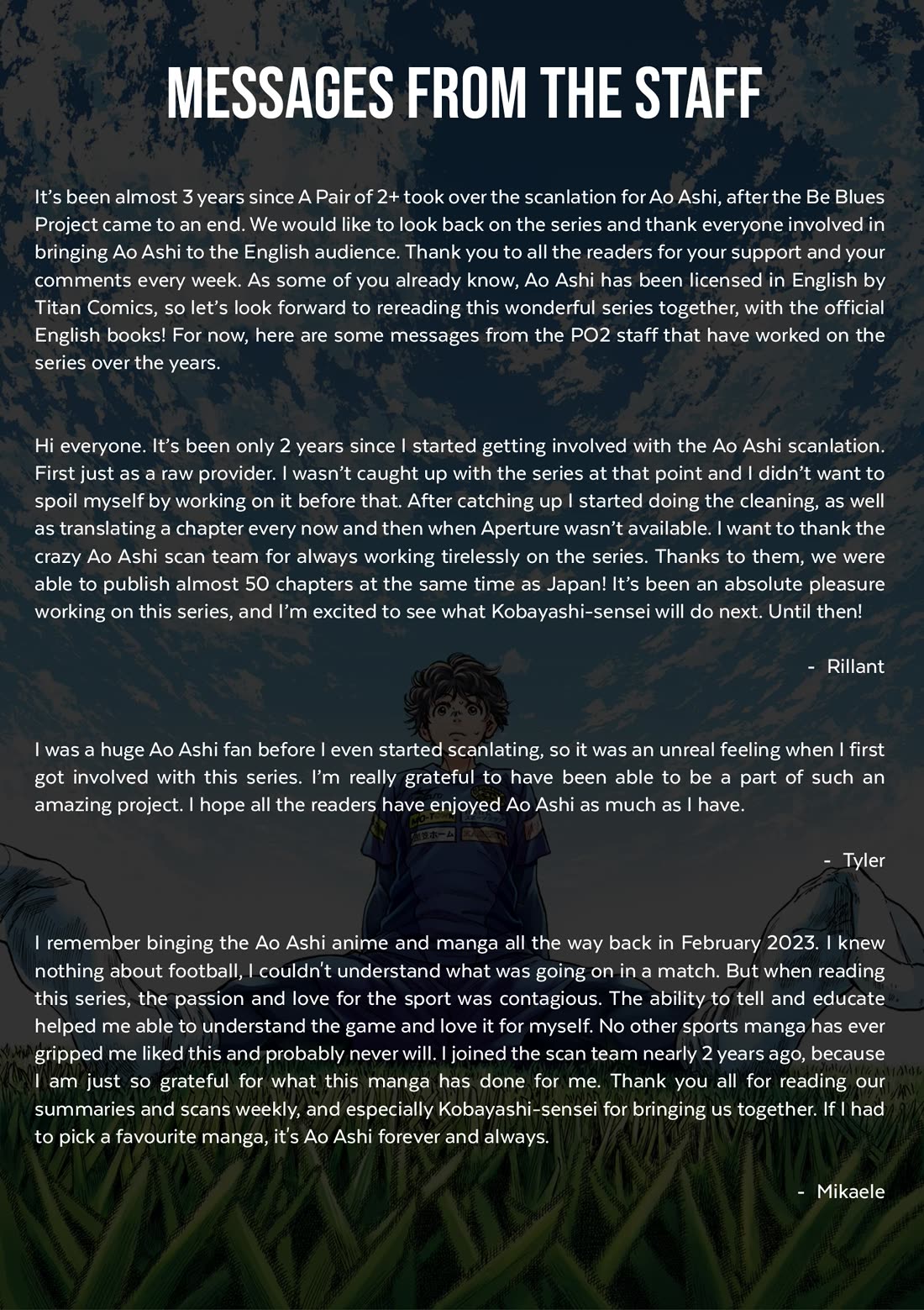 Ao Ashi Chapter 410 page 32 - Chapter 410: Presence [END]