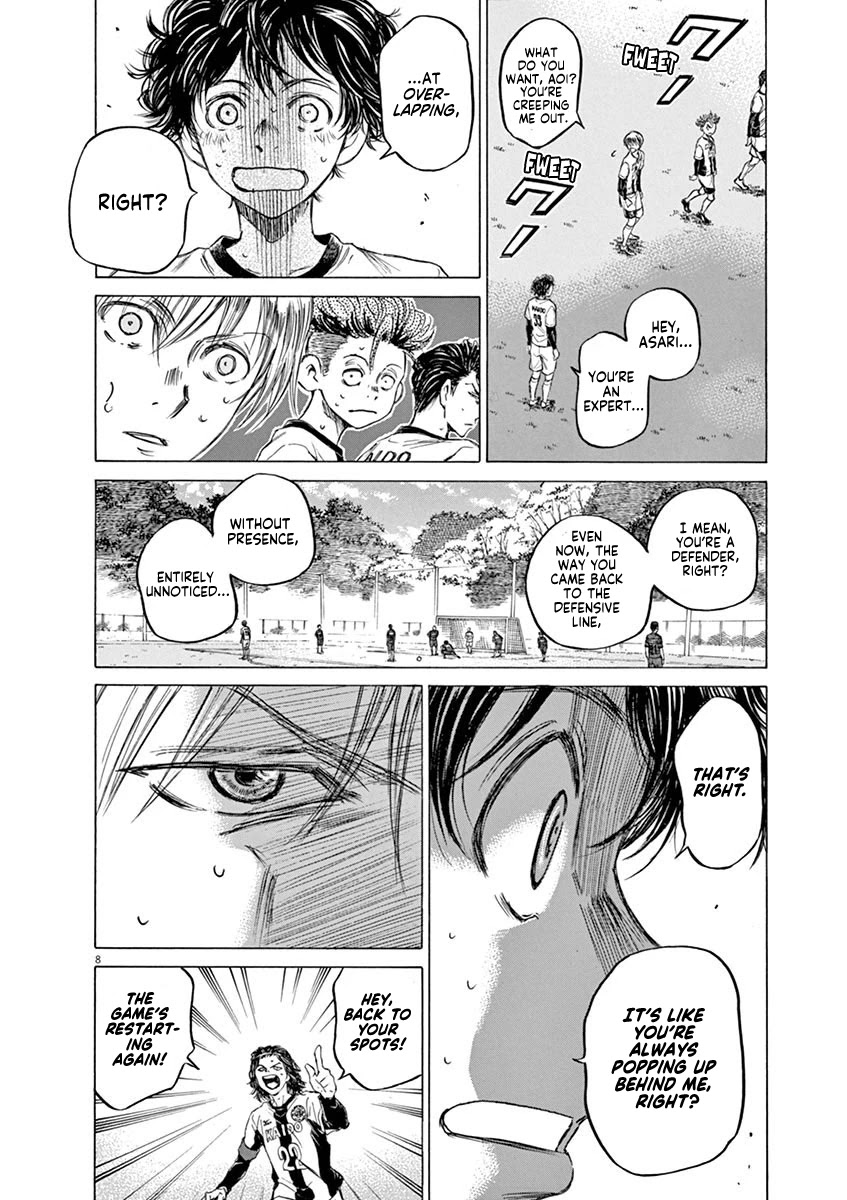 Ao Ashi Chapter 49 page 8 - Chapter 49: Thinking Wave