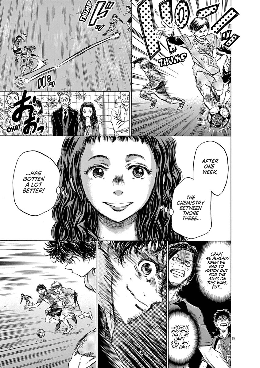 Ao Ashi Chapter 59 page 15 - Chapter 59: Tokyo Division League, 2nd Match: VS Kurume Daiichi High