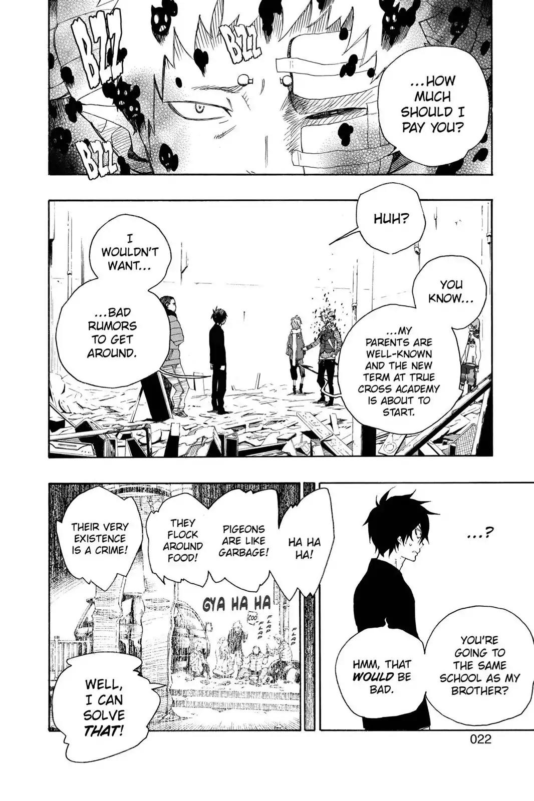 Ao no Exorcist Chapter 1 page 22 - Chapter 1: The Mockery of Satan