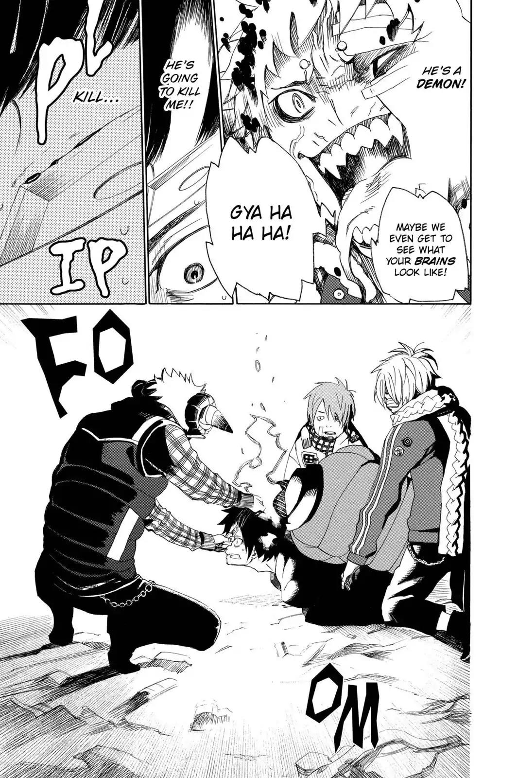 Ao no Exorcist Chapter 1 page 27 - Chapter 1: The Mockery of Satan