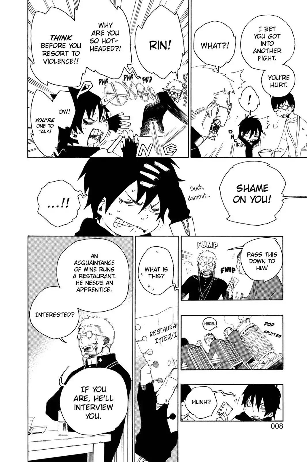 Ao no Exorcist Chapter 1 page 8 - Chapter 1: The Mockery of Satan