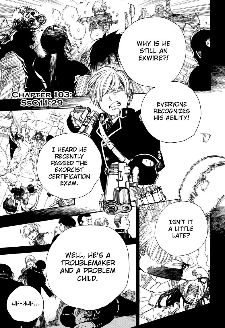 Ao no Exorcist Chapter 103 page 1 - Chapter 103: Vol 18
