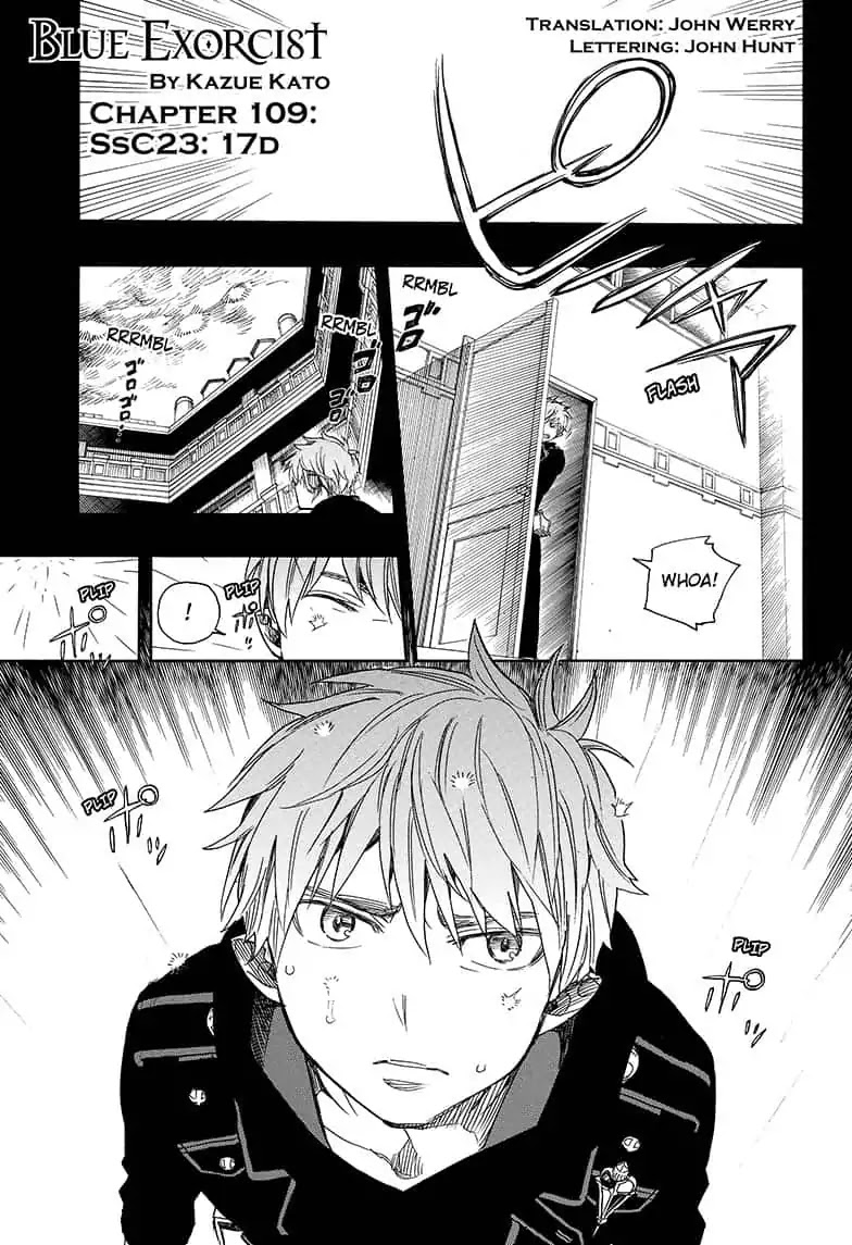 Ao no Exorcist Chapter 109 page 1 - Chapter 109: SsC23: 17D