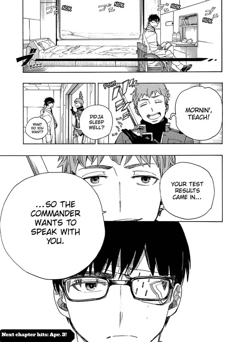 Ao no Exorcist Chapter 109 page 35 - Chapter 109: SsC23: 17D