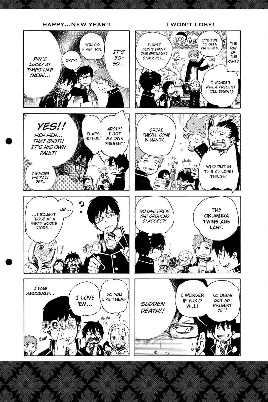 Ao no Exorcist Chapter 11.5 page 3 - Vol.3 Chapter Bonus: 4 Panel Comics (2)