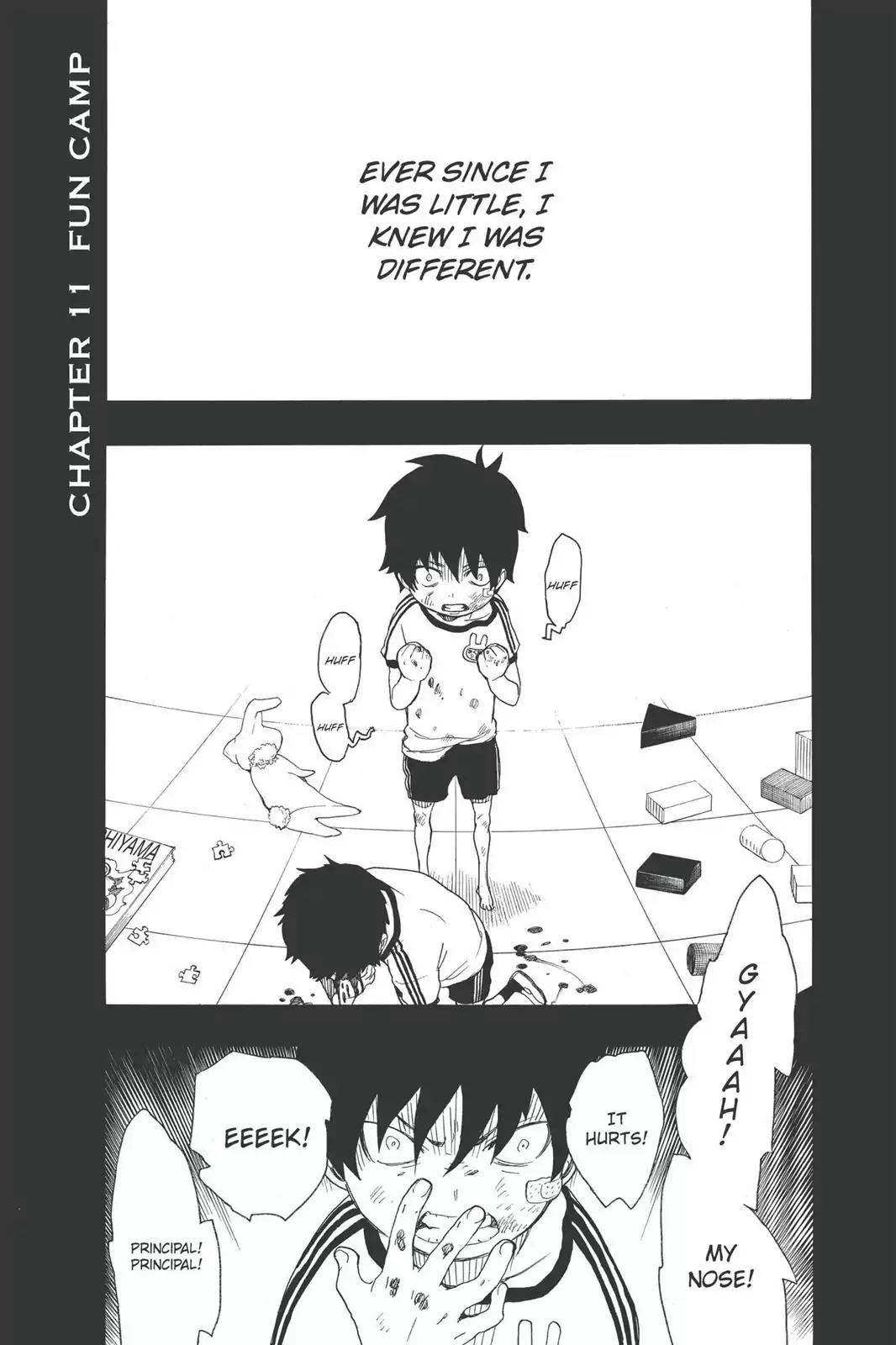 Ao no Exorcist Chapter 11 page 1 - Chapter 11: Fun Camp