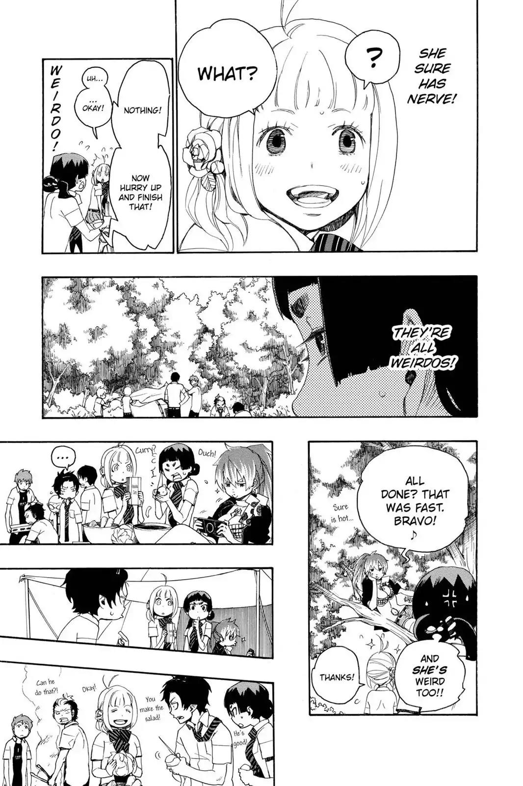 Ao no Exorcist Chapter 11 page 21 - Chapter 11: Fun Camp