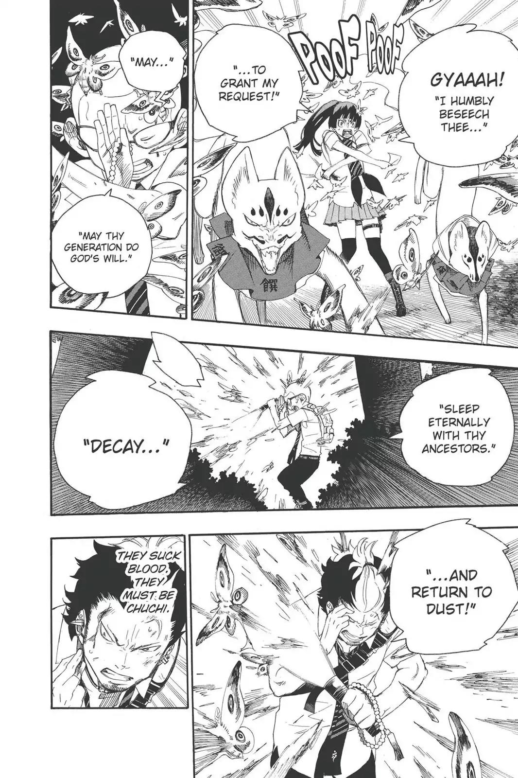 Ao no Exorcist Chapter 11 page 38 - Chapter 11: Fun Camp
