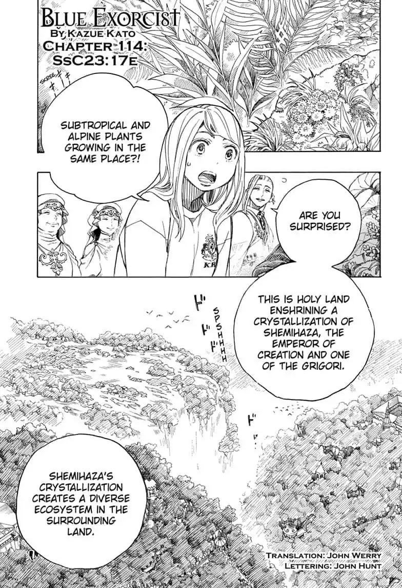 Ao no Exorcist Chapter 114 page 1 - Chapter 114: SsC23:17E