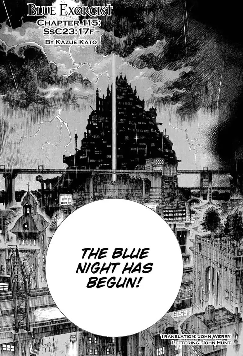 Ao no Exorcist Chapter 115 page 1 - Chapter 115: SsC23:17F