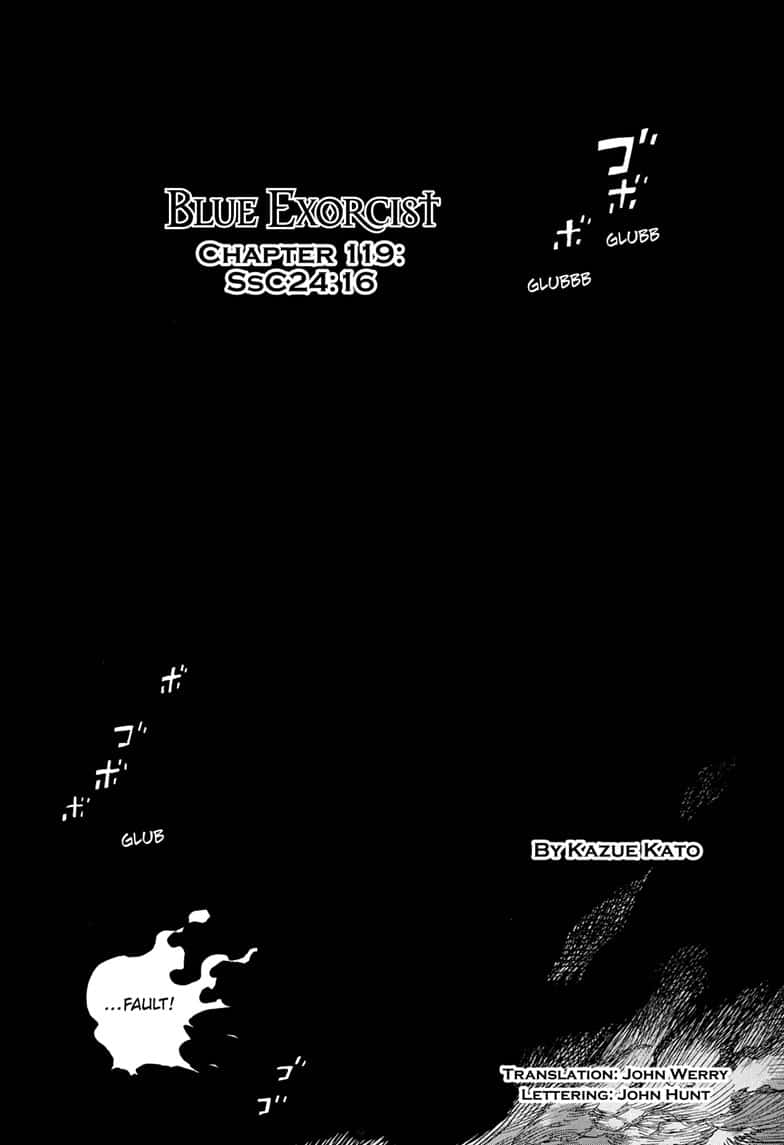 Ao no Exorcist Chapter 119 page 1 - Chapter 119