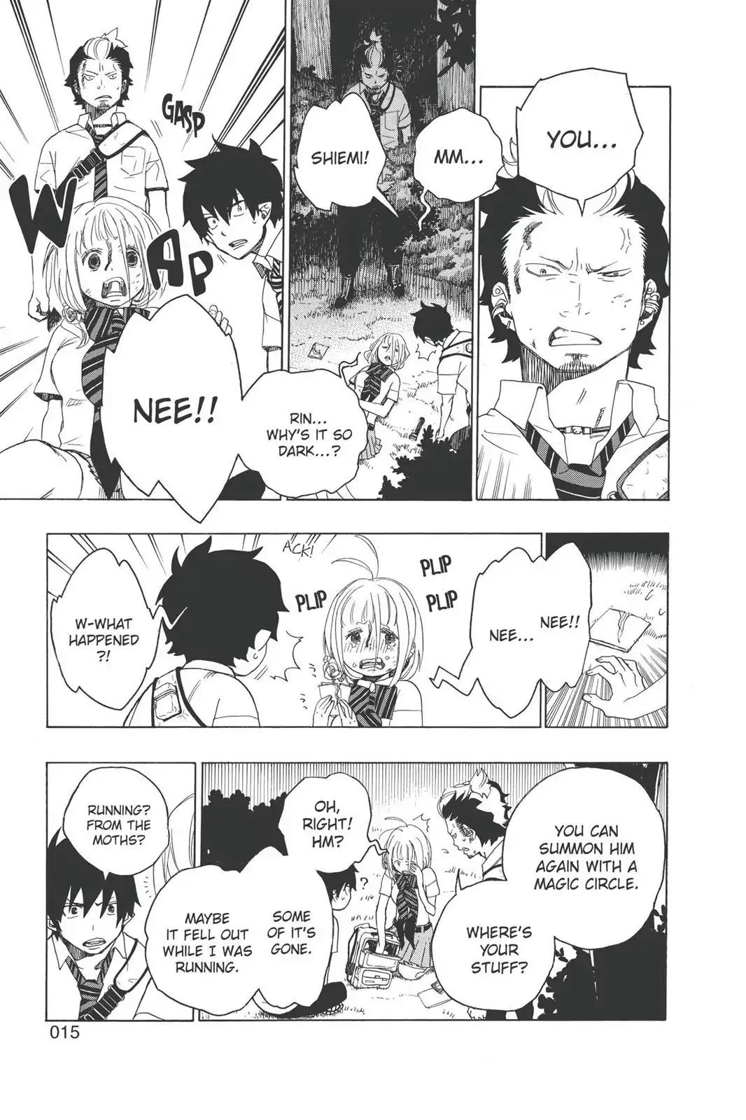 Ao no Exorcist Chapter 12 page 15 - Chapter 12: Light Trap