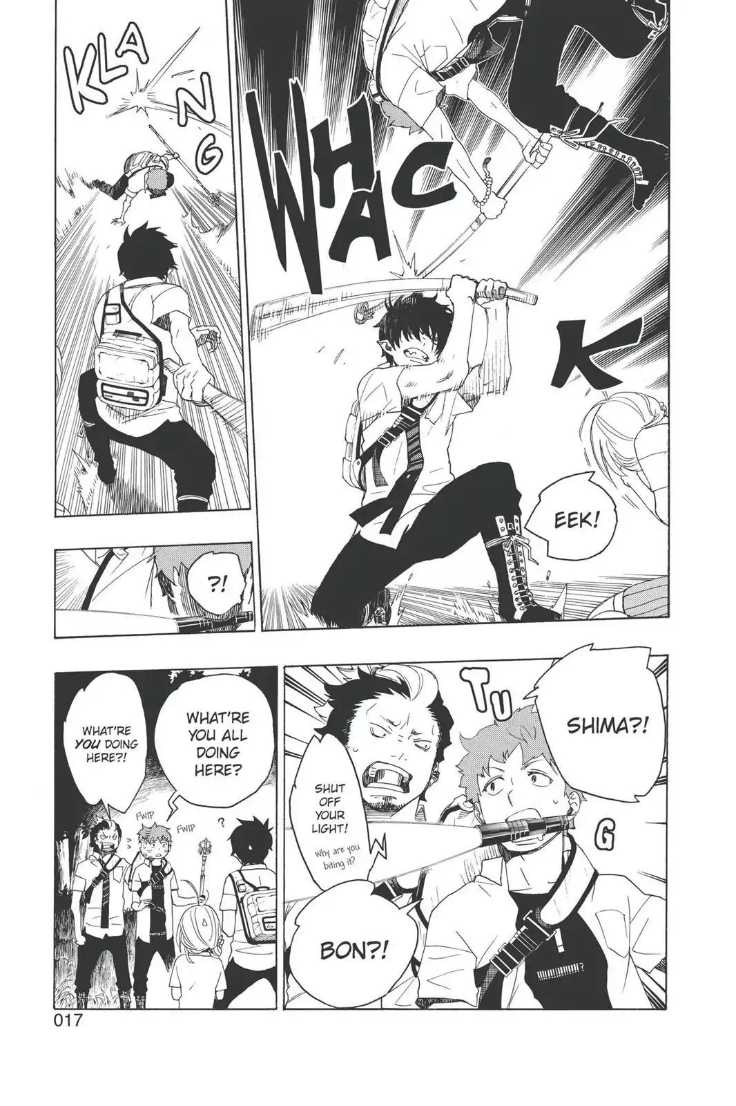 Ao no Exorcist Chapter 12 page 17 - Chapter 12: Light Trap