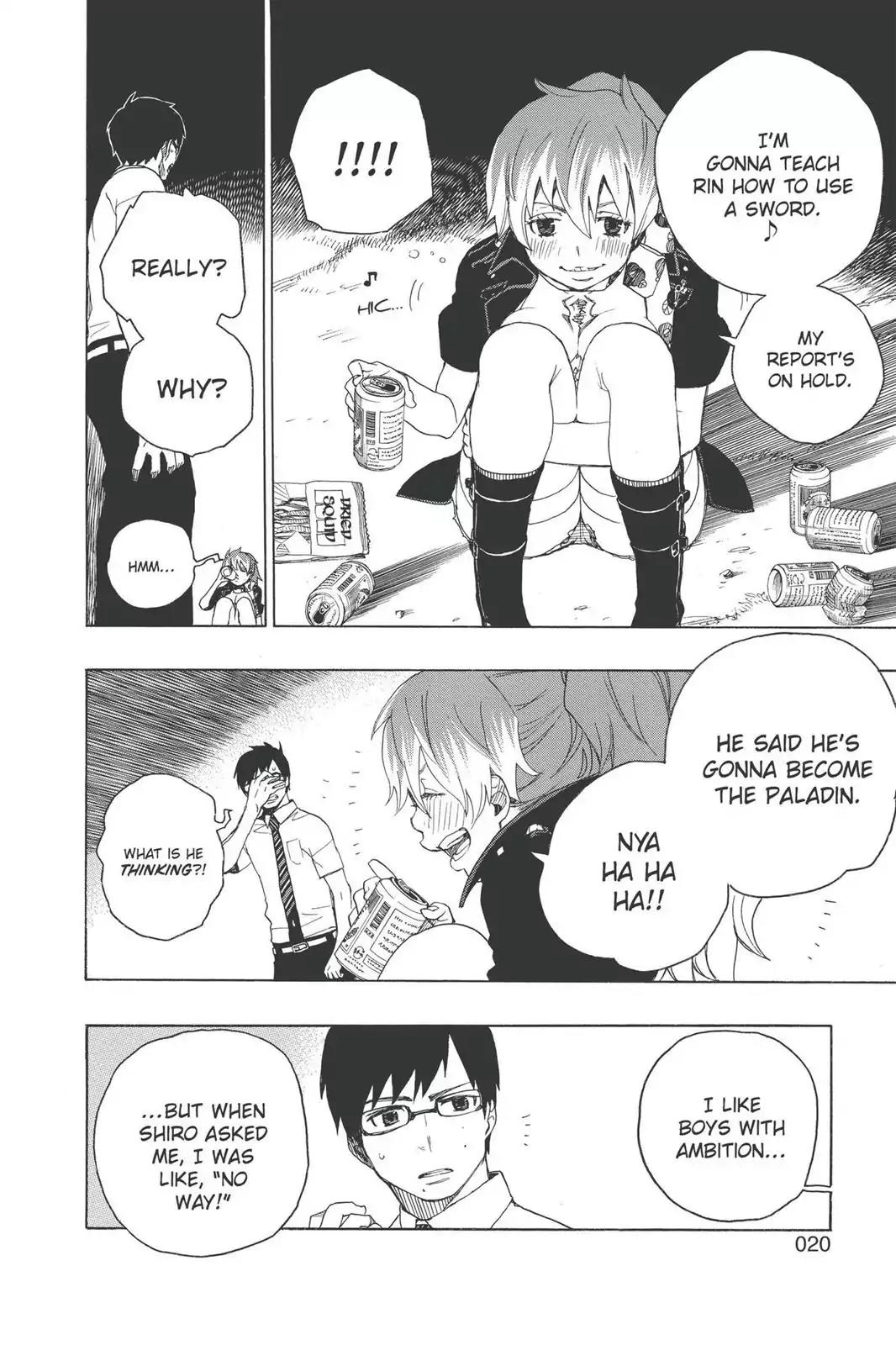 Ao no Exorcist Chapter 12 page 20 - Chapter 12: Light Trap