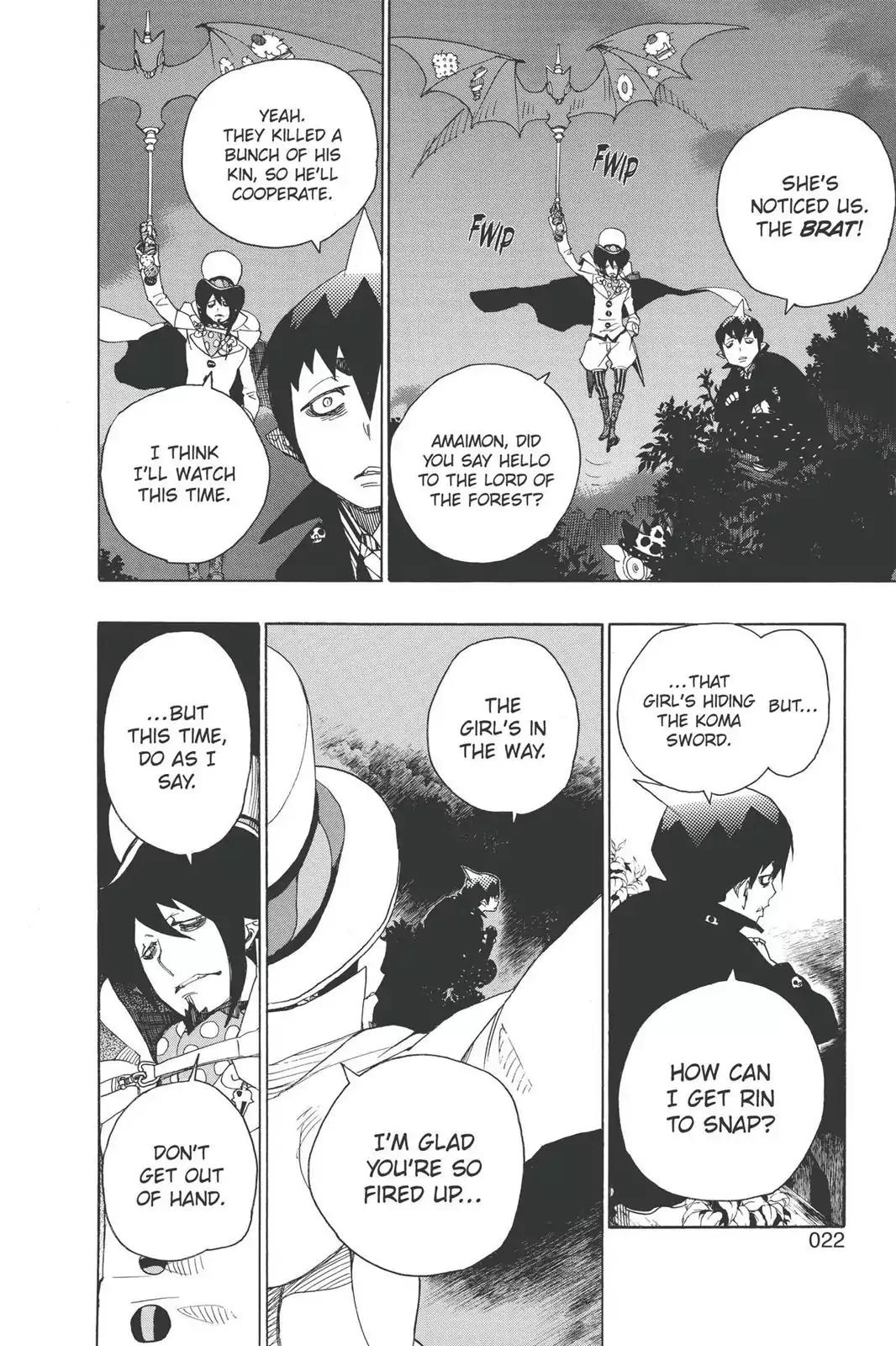 Ao no Exorcist Chapter 12 page 22 - Chapter 12: Light Trap
