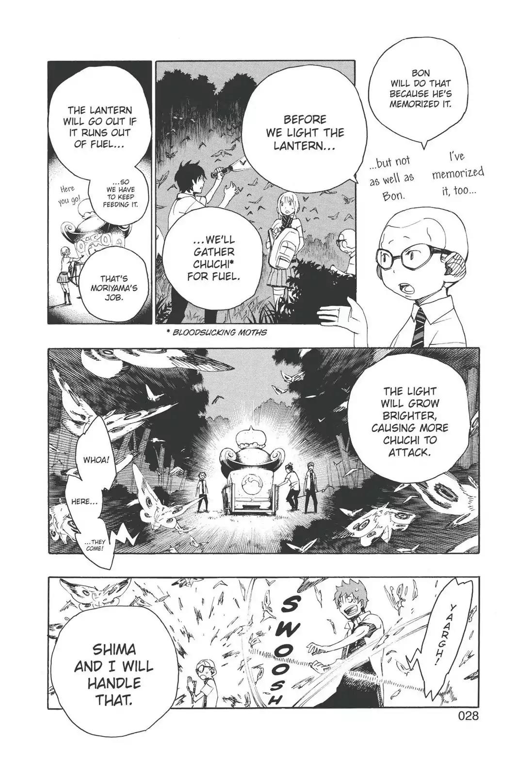 Ao no Exorcist Chapter 12 page 28 - Chapter 12: Light Trap