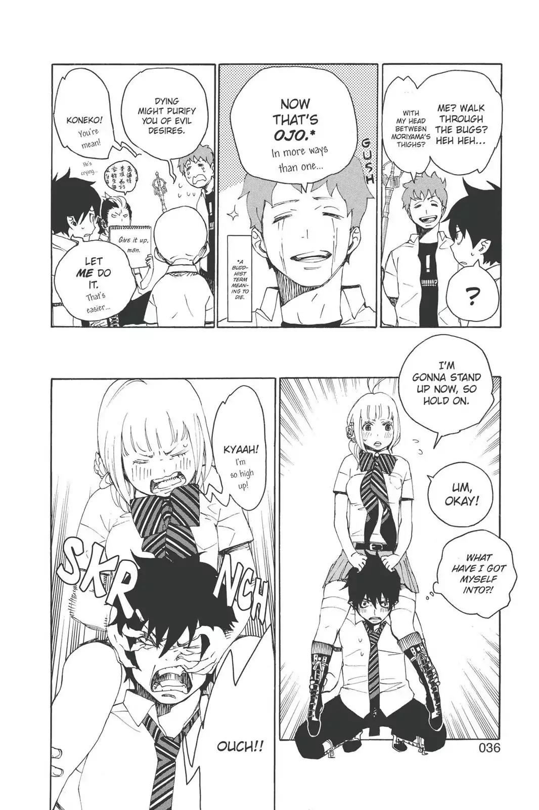 Ao no Exorcist Chapter 12 page 36 - Chapter 12: Light Trap