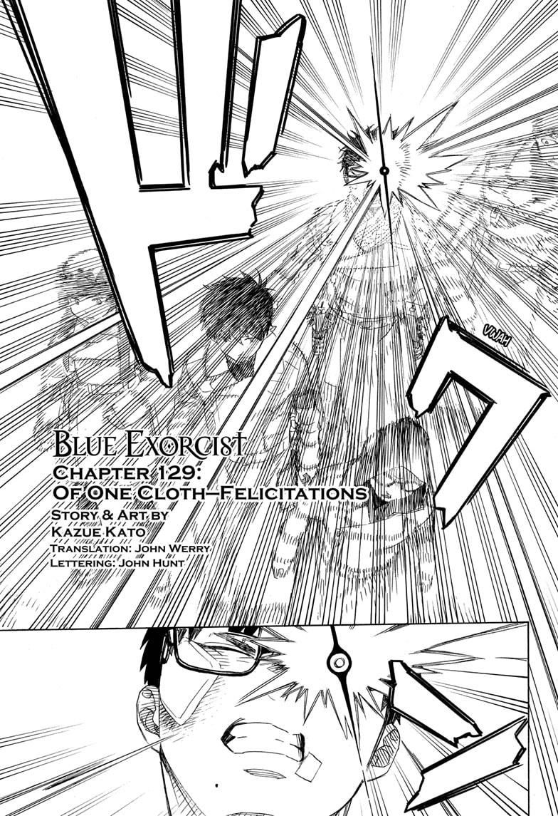 Ao no Exorcist Chapter 129 page 1 - Chapter 129