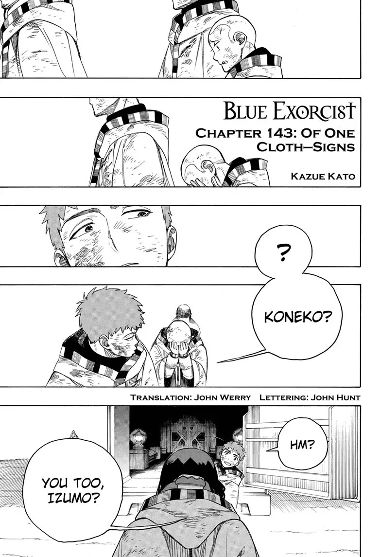 Ao no Exorcist Chapter 143 page 1 - Chapter 143