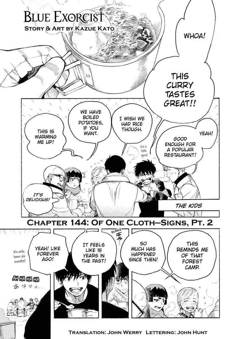 Ao no Exorcist Chapter 144 page 1 - Chapter 144
