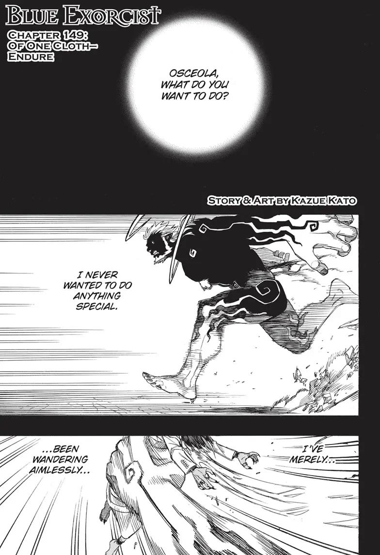 Ao no Exorcist Chapter 149 page 1 - Chapter 149