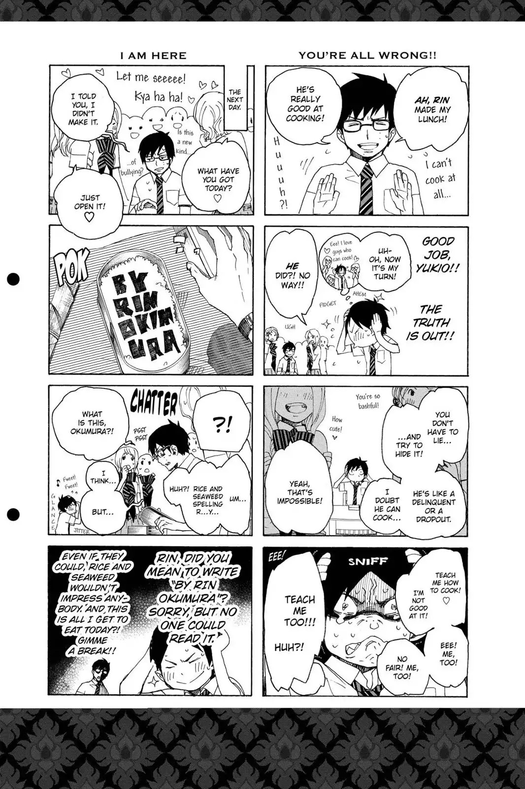 Ao no Exorcist Chapter 15.5 page 3 - Vol.4 Chapter Bonus: 4 Panel Comics (3)