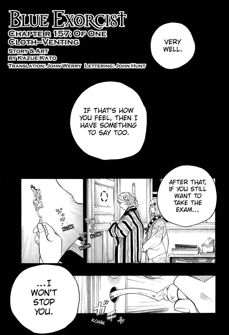 Ao no Exorcist Chapter 157 page 1 - Chapter 157