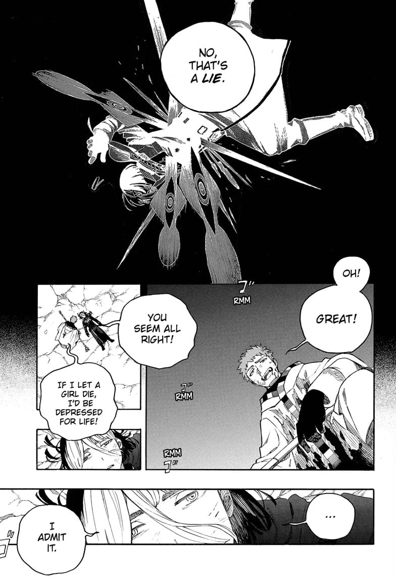Ao no Exorcist Chapter 163 page 15 - Chapter 163: Of One Cloth—To the Heart's Content