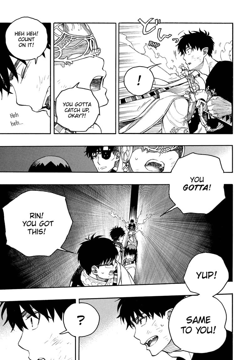 Ao no Exorcist Chapter 164 page 33 - Chapter 164: Of One Cloth—Confusion