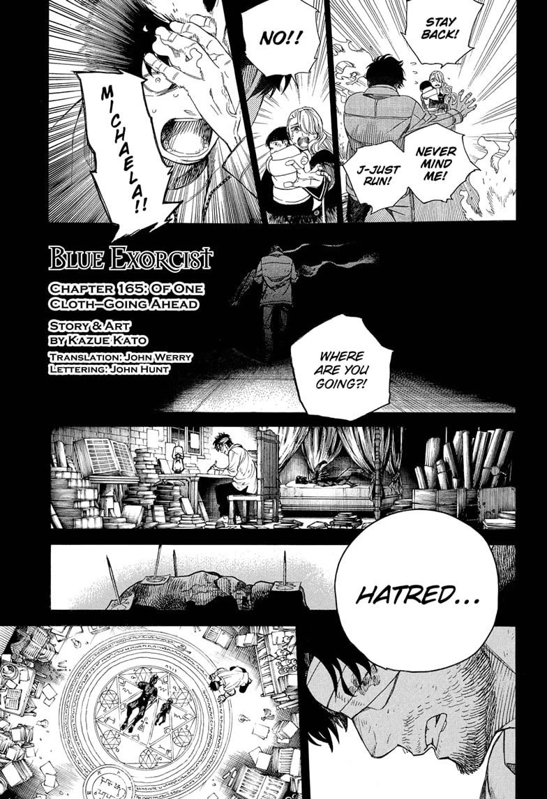 Ao no Exorcist Chapter 165 page 1 - Chapter 165: Of One Cloth—Going Ahead