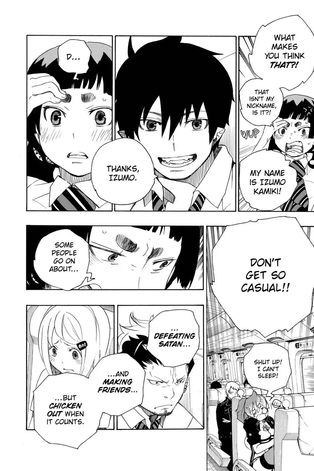 Ao no Exorcist Chapter 17 page 22 - Chapter 17: Let's Go To Kyoto!