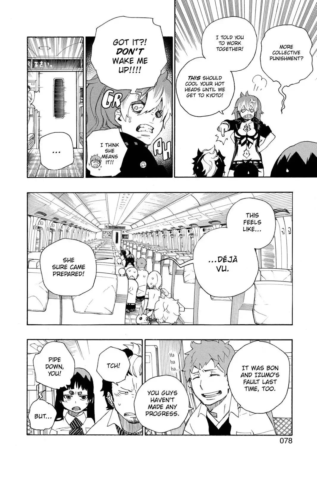 Ao no Exorcist Chapter 17 page 24 - Chapter 17: Let's Go To Kyoto!