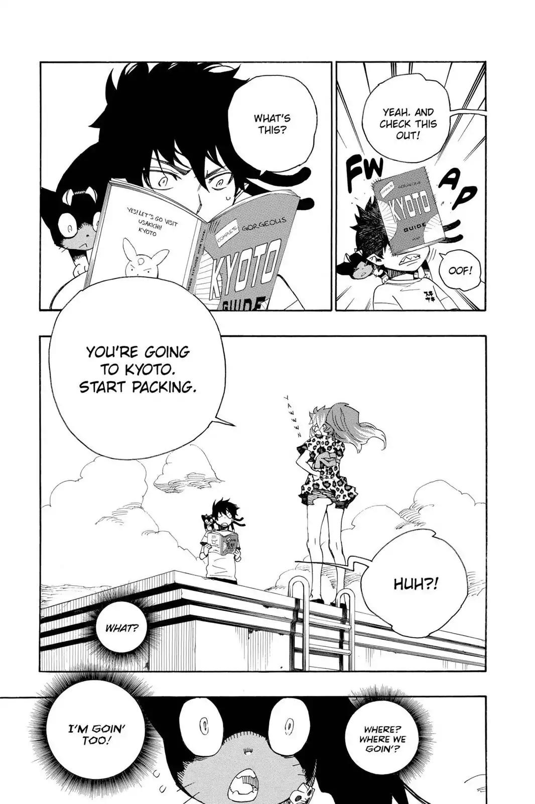 Ao no Exorcist Chapter 17 page 3 - Chapter 17: Let's Go To Kyoto!