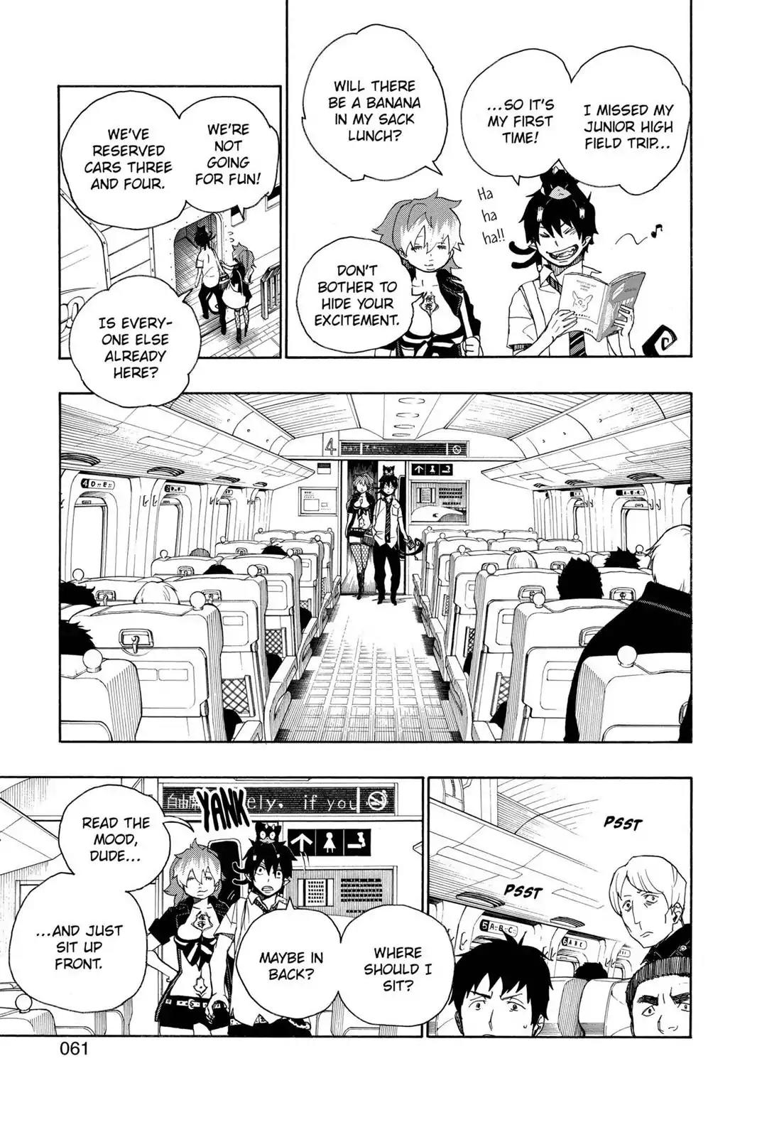 Ao no Exorcist Chapter 17 page 7 - Chapter 17: Let's Go To Kyoto!