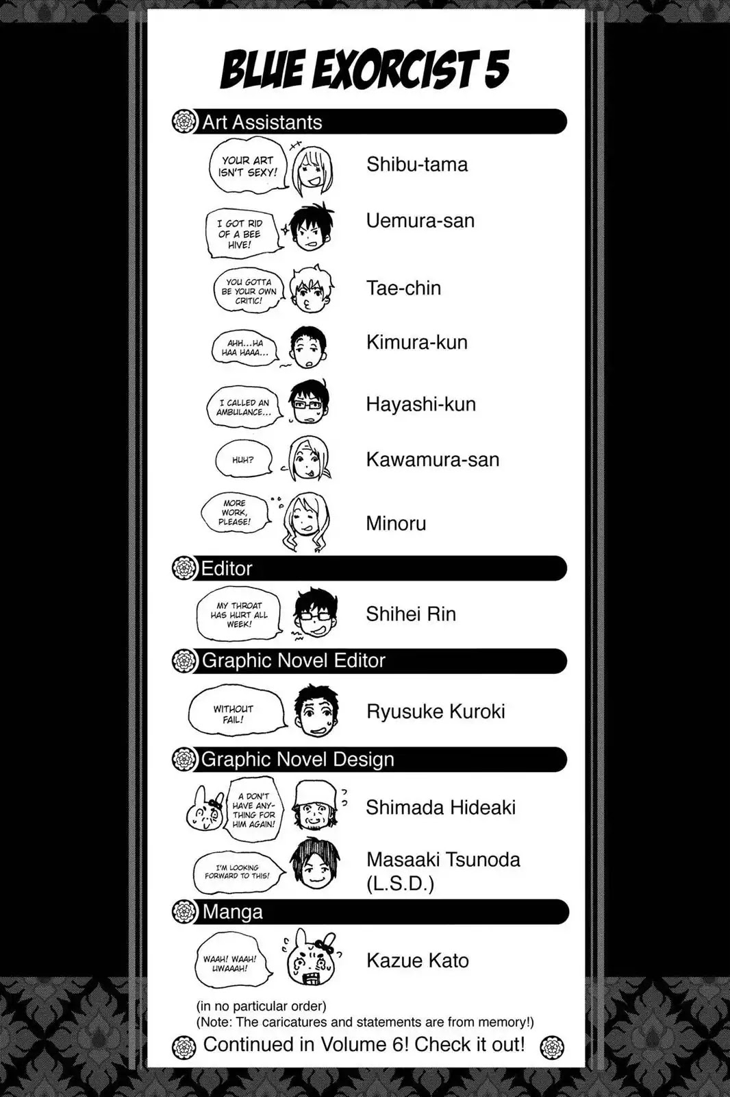 Ao no Exorcist Chapter 19.5 page 9 - Vol.5 Chapter Bonus: Character Case Files & Illustrated Guide to Satan
