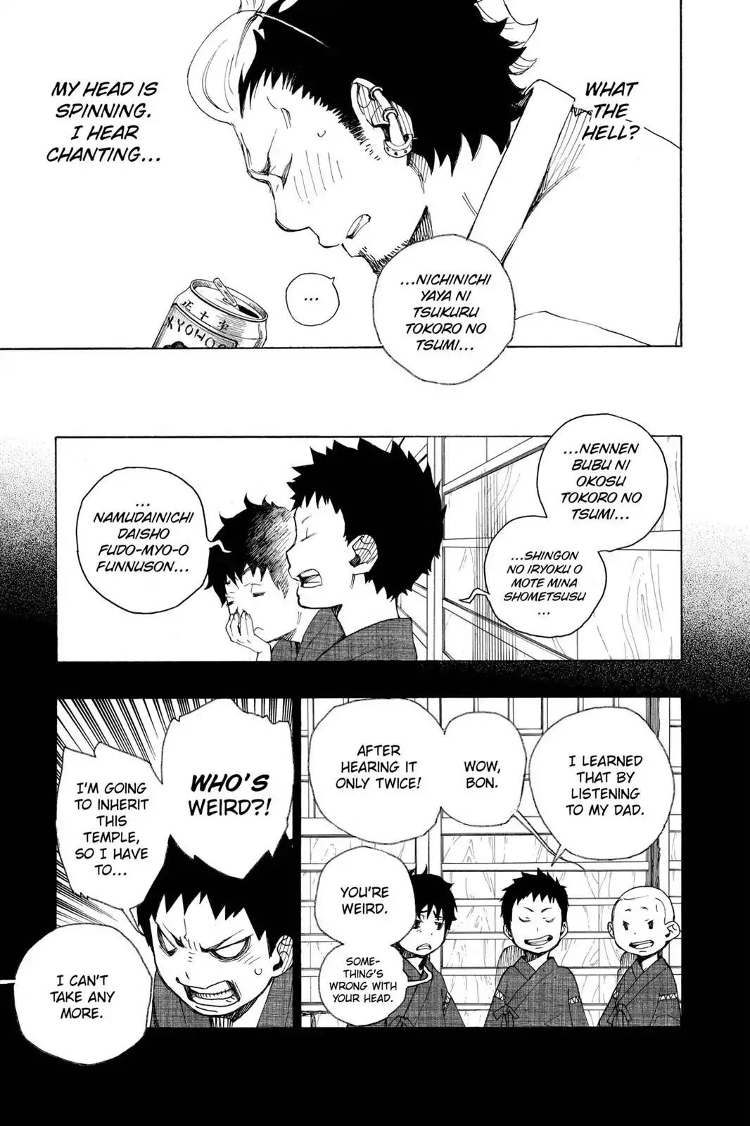 Ao no Exorcist Chapter 19 page 21 - Chapter 19: Drunken Son
