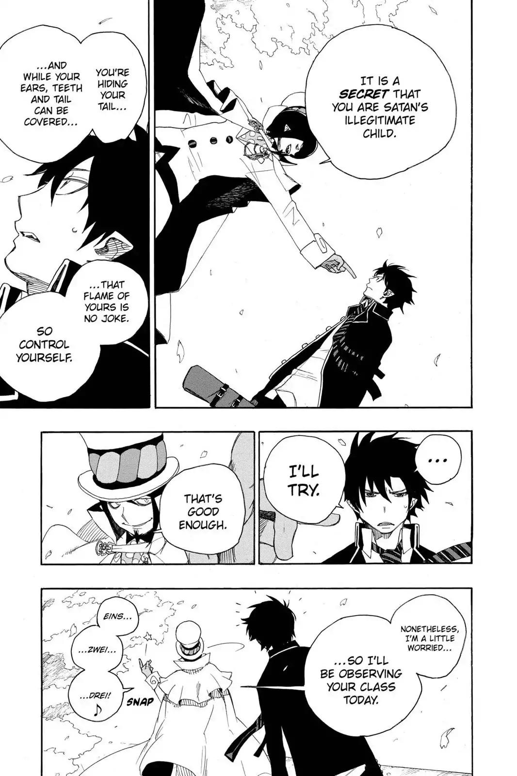 Ao no Exorcist Chapter 2 page 14 - Chapter 2: Big Brother, Little Brother