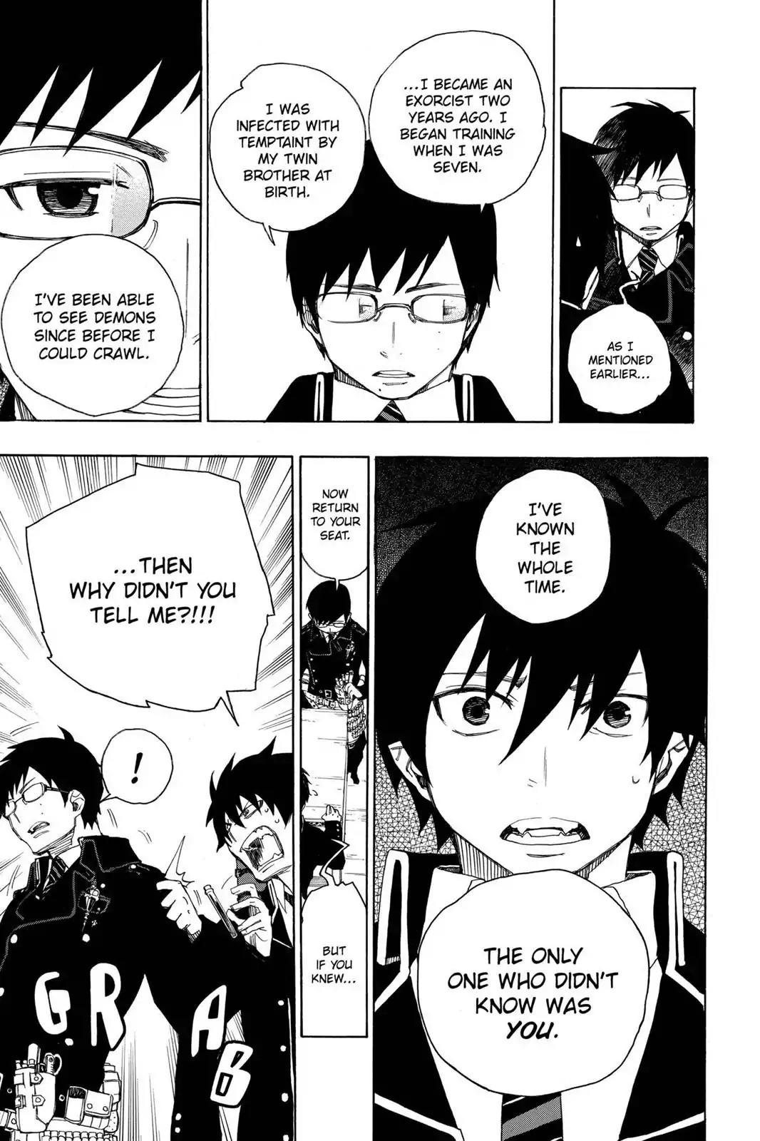Ao no Exorcist Chapter 2 page 26 - Chapter 2: Big Brother, Little Brother