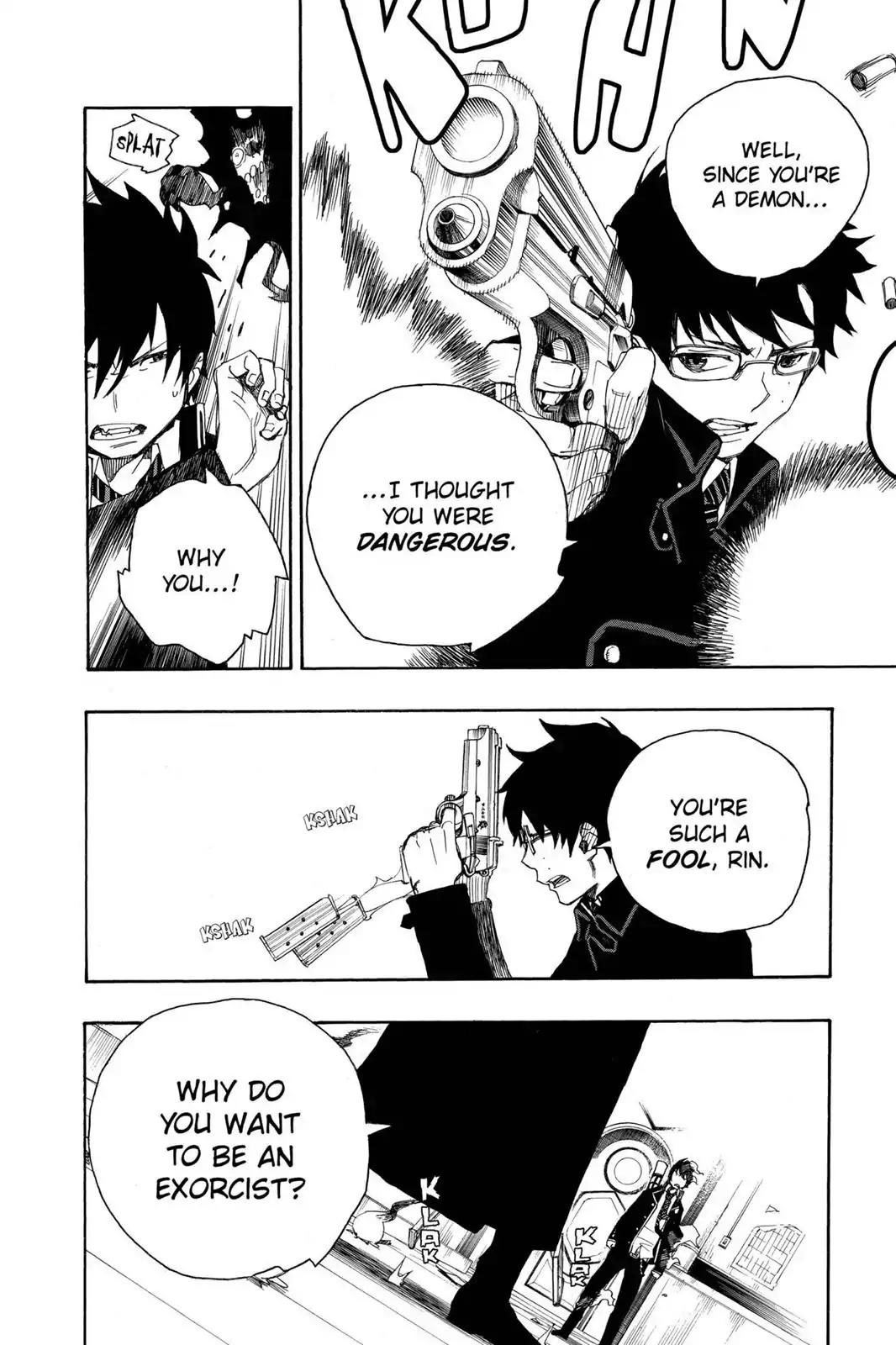 Ao no Exorcist Chapter 2 page 33 - Chapter 2: Big Brother, Little Brother