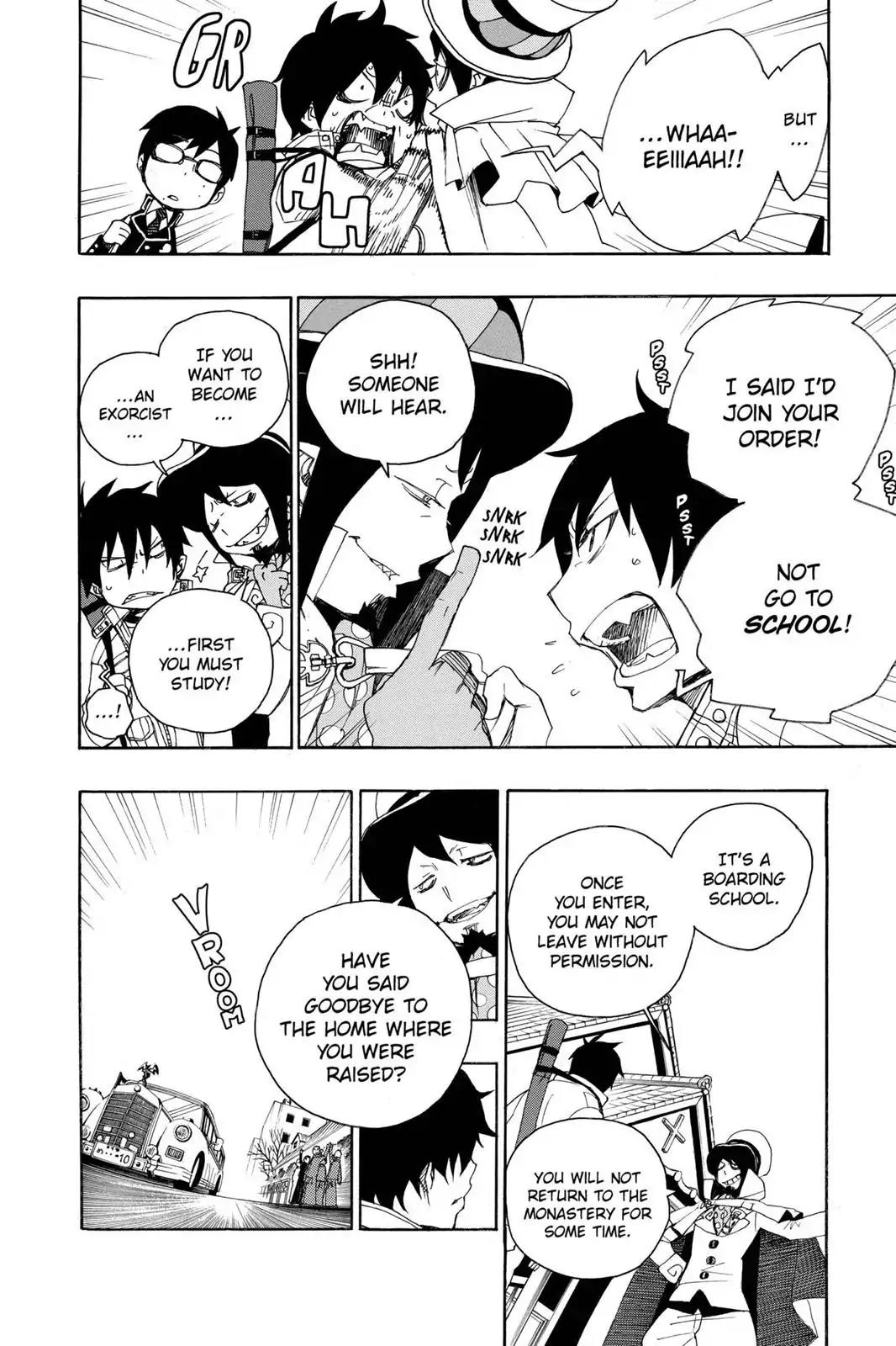 Ao no Exorcist Chapter 2 page 4 - Chapter 2: Big Brother, Little Brother