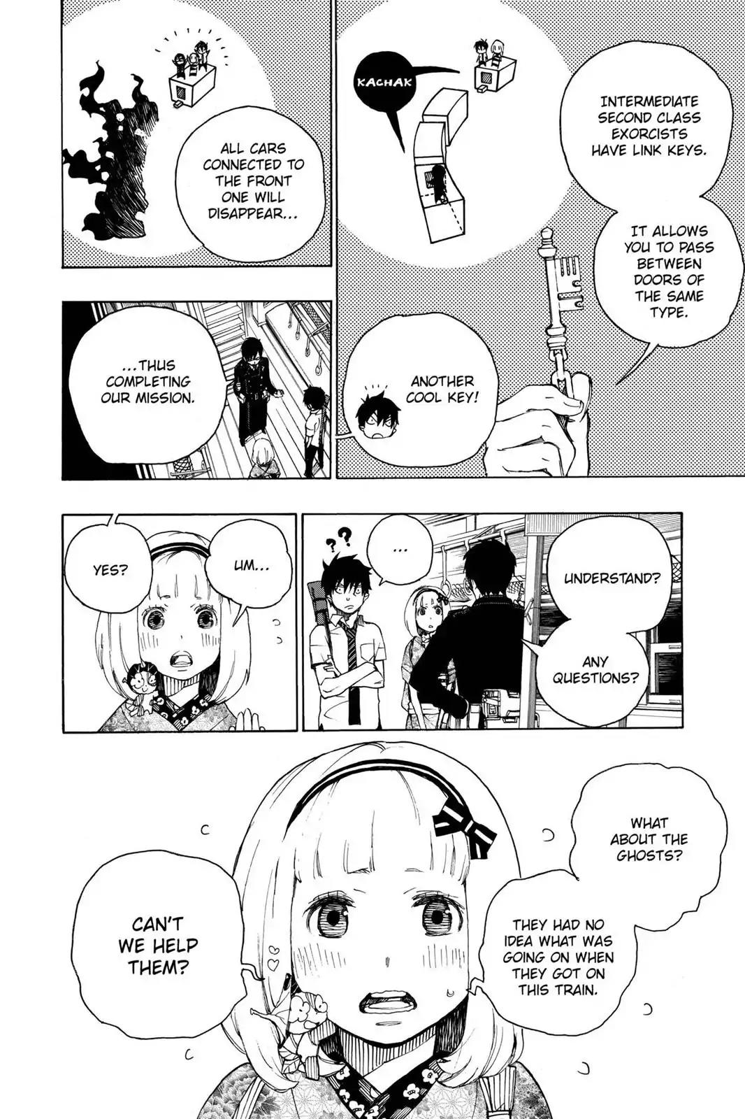 Ao no Exorcist Chapter 23.5 page 16 - Vol.6 Chapter Bonus 1: Phantom Train