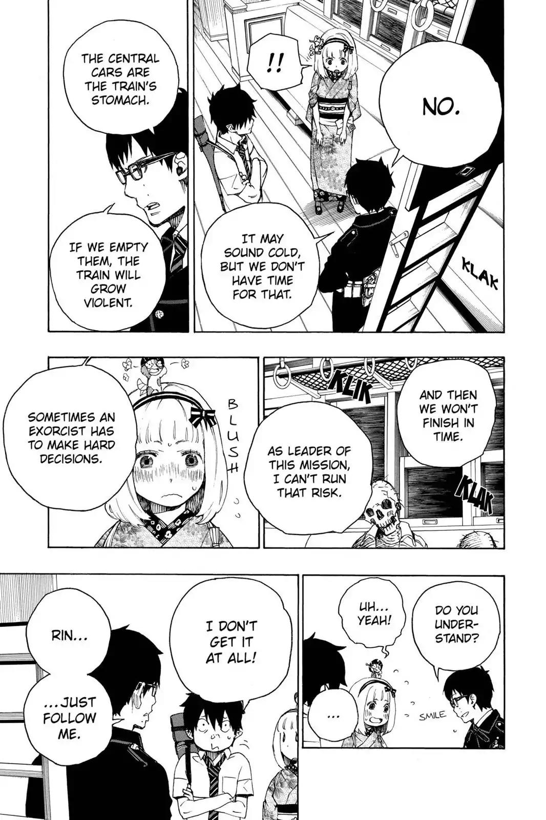 Ao no Exorcist Chapter 23.5 page 17 - Vol.6 Chapter Bonus 1: Phantom Train