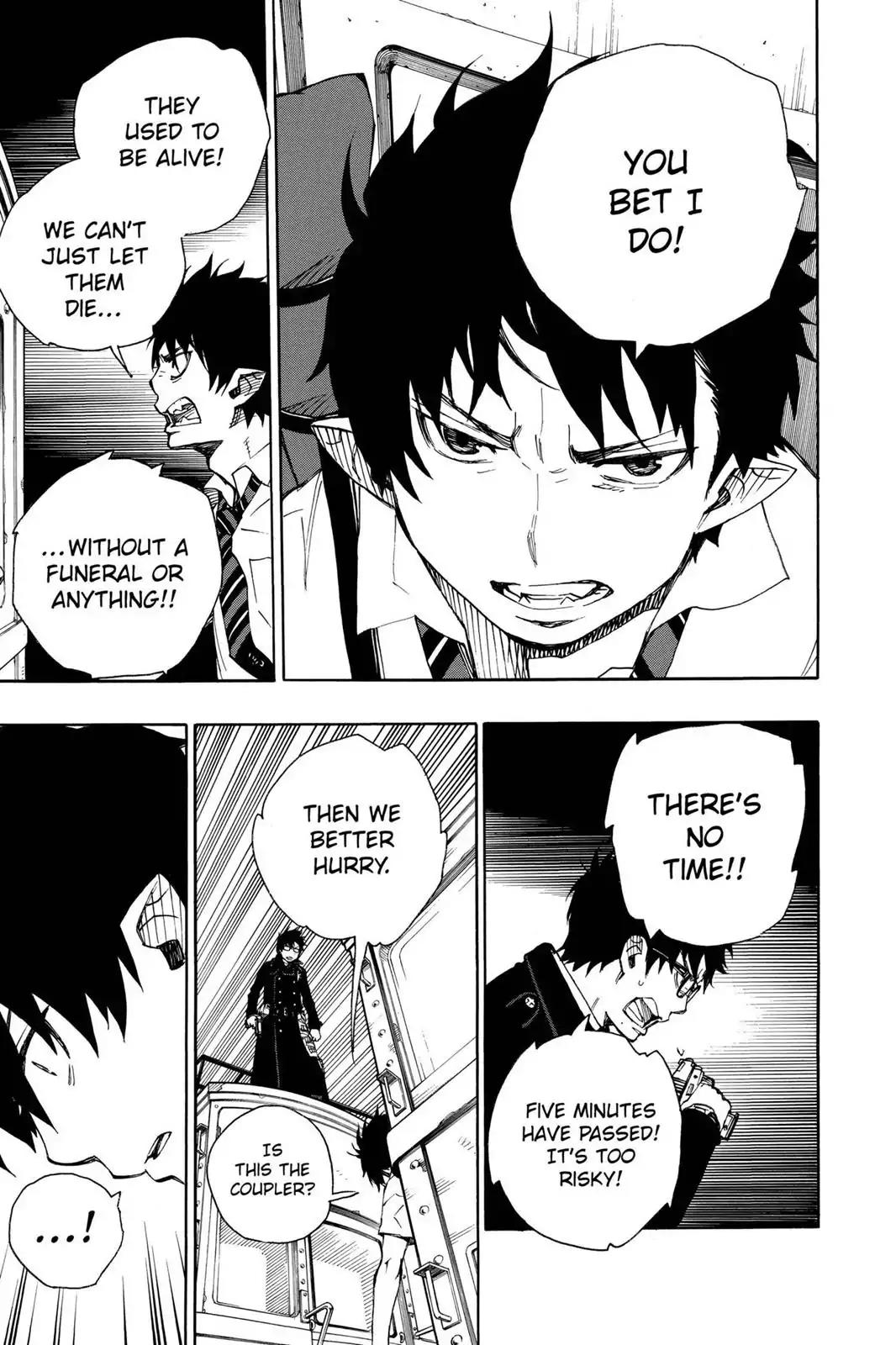 Ao no Exorcist Chapter 23.5 page 21 - Vol.6 Chapter Bonus 1: Phantom Train